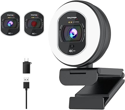 4K Studio Webcam mit Ringlicht