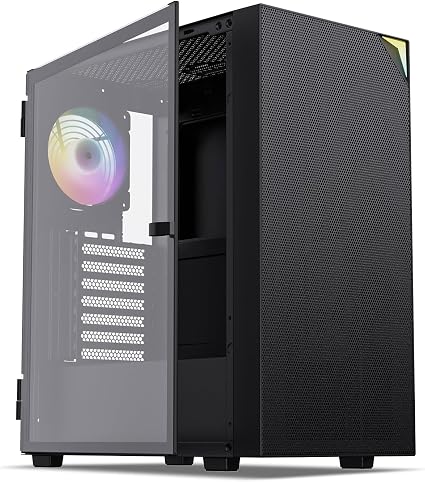 Premium Mid-Tower PC Gehaeuse aus Glas
