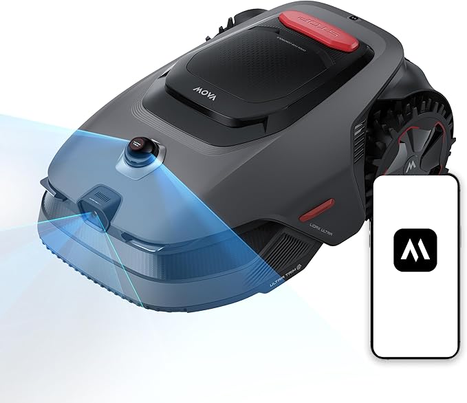 Roboter-Rasenmäher mit Kamera und GPS
