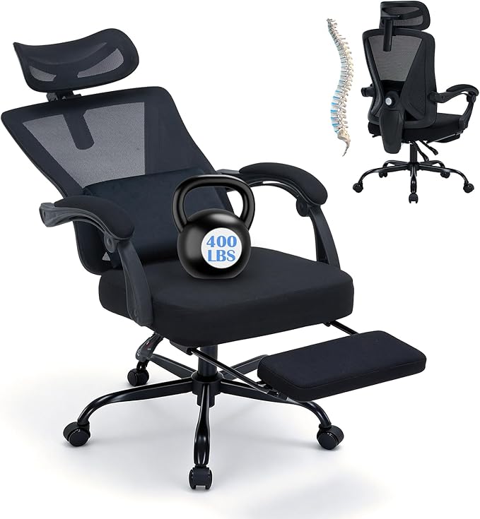 Ergonomischer Premium Bürostuhl mit Kopfstütze