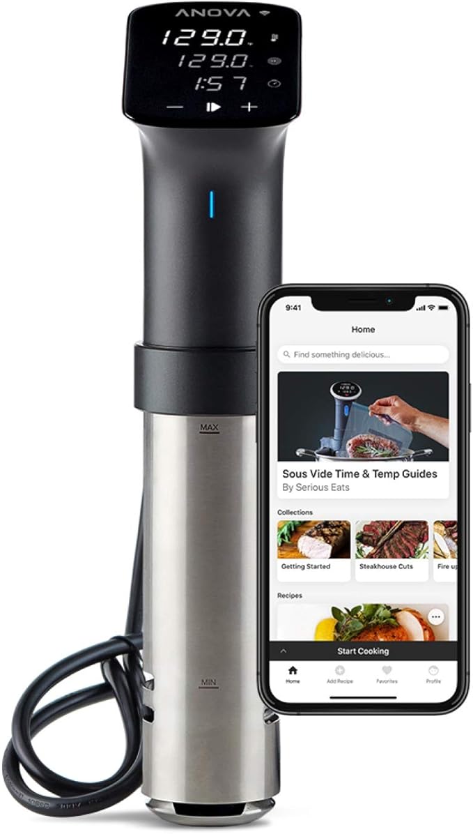 Sous-Vide Starter-Set mit 1200W Stab und Vakuumierer